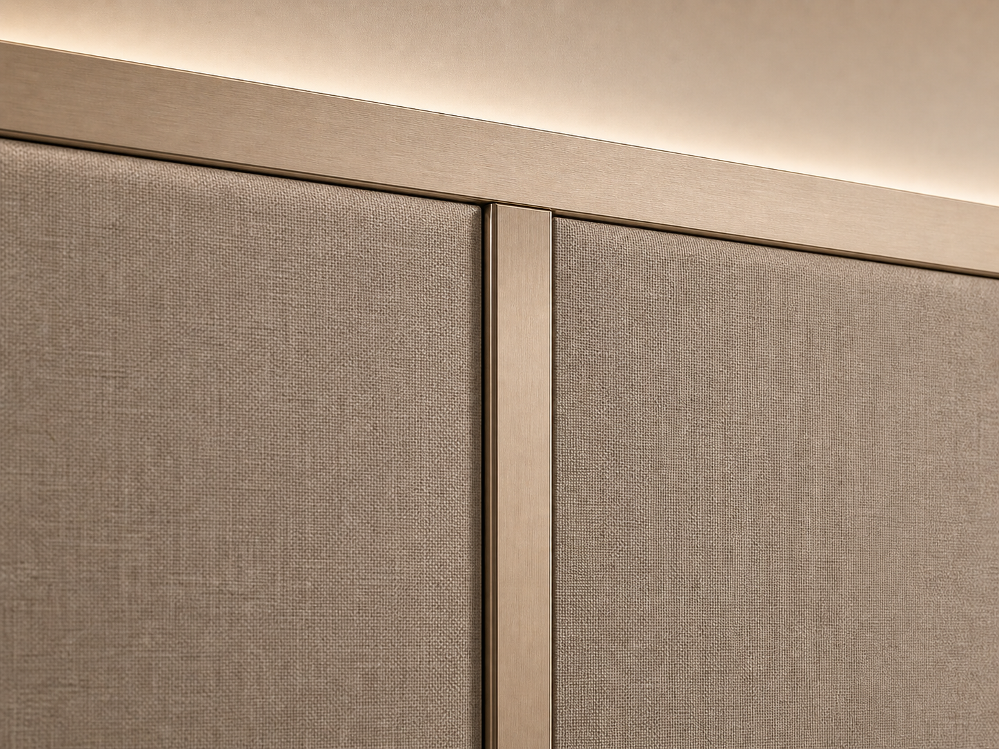 Aluminum connector joining two wall panels with a clean concealed seam