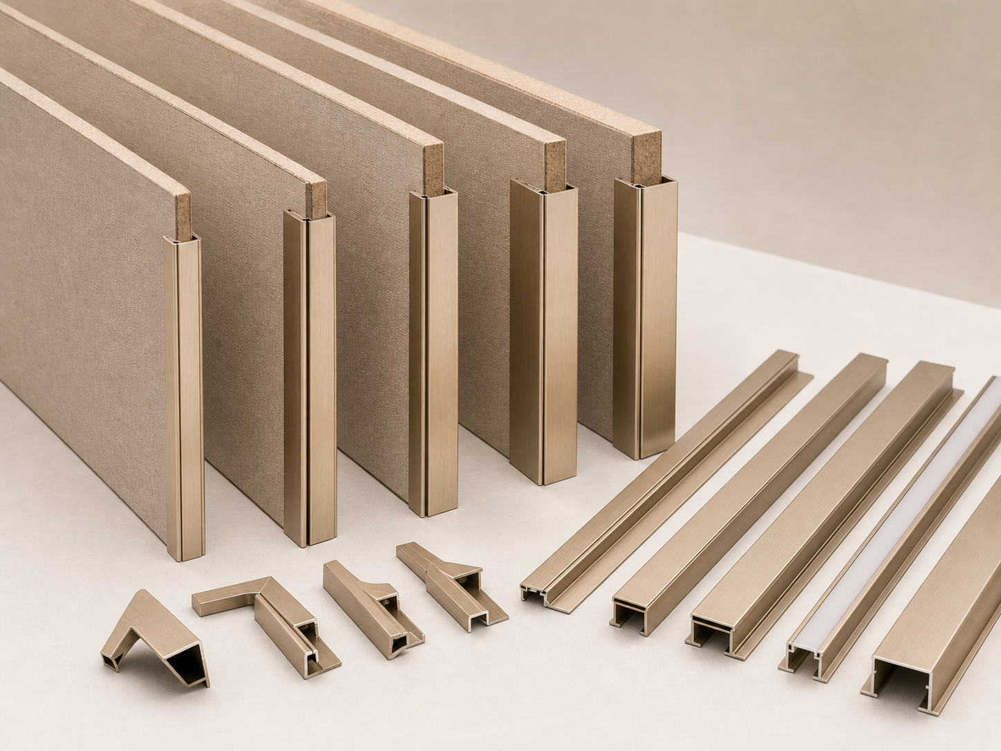 Accessory profiles sized to fit different wall panel thicknesses